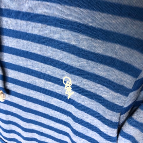 Obey Propaganda Blue Stripped Oversized Hoodie - Picture 3 of 4